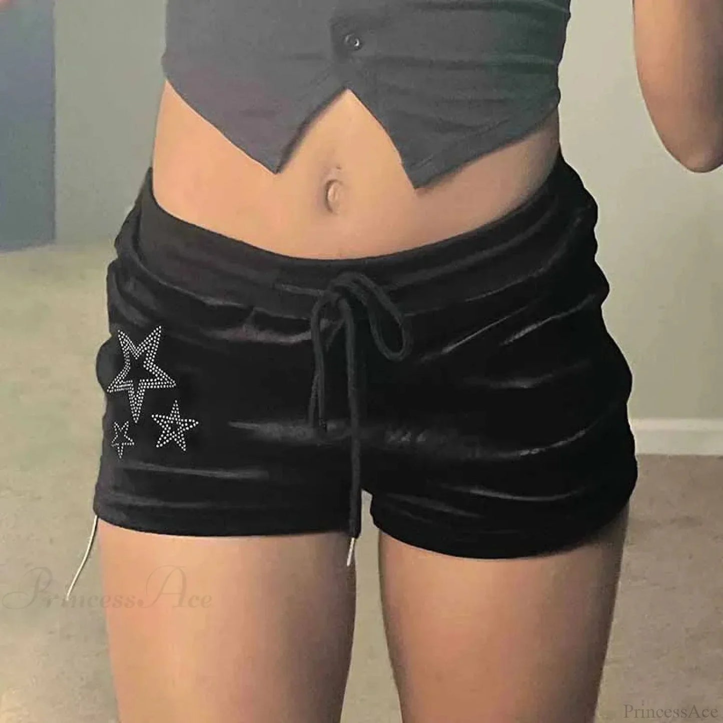 Soft Sparkling Drawstring Short