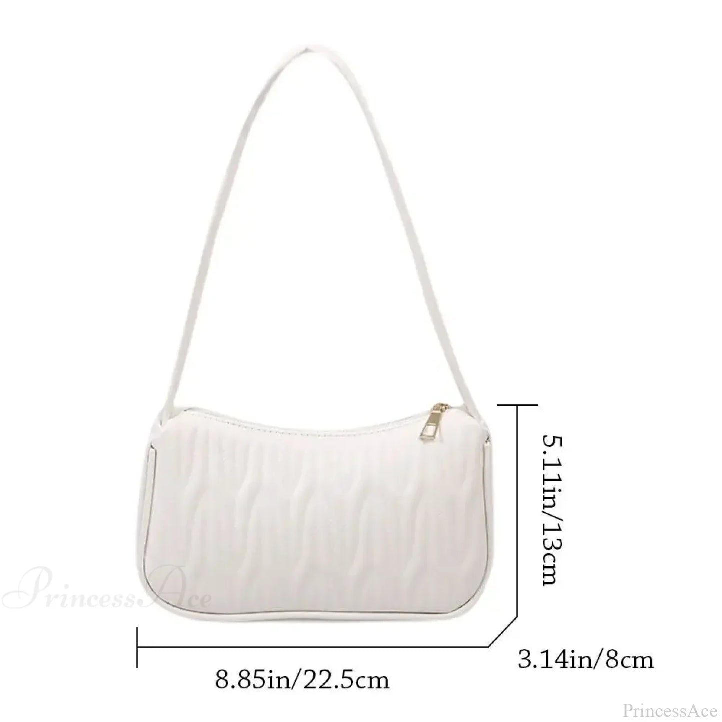 Solid Color PU Leather Women Shoulder Bag