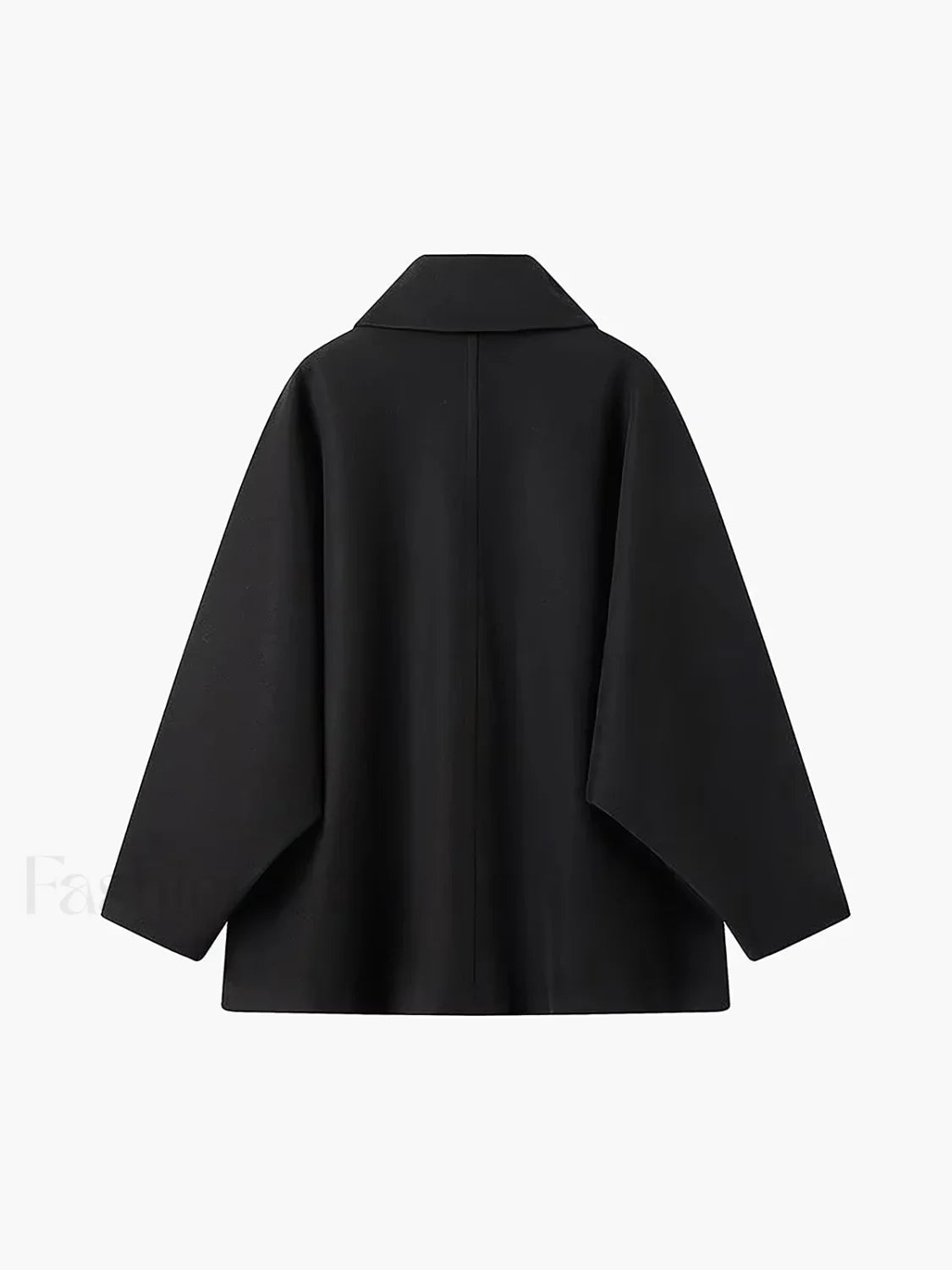 Solid Oversized Graceful Pocket Button Coat