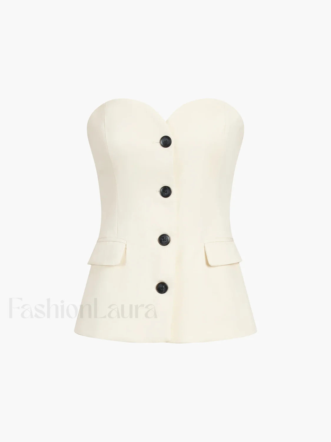 Solid Tube Top With Modern Wide Leg Pants Set