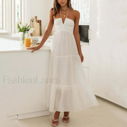 Spaghetti Strap V-neck Floral Dress
