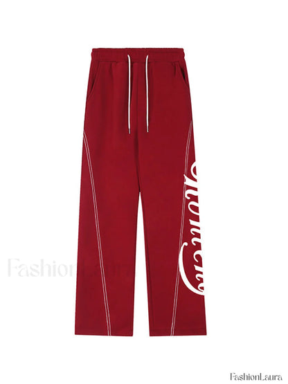 Stitch Design Logo Baggy Sweatpants