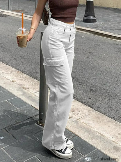 Straight Leg Y2K Cargo Pants