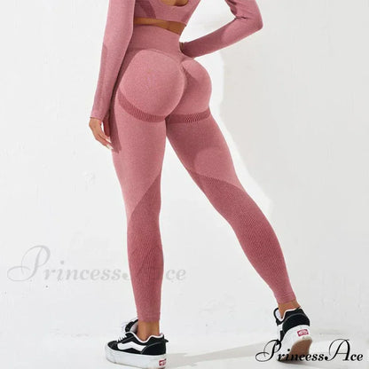 Striped High Waist Workout Elastic Fitness Legging