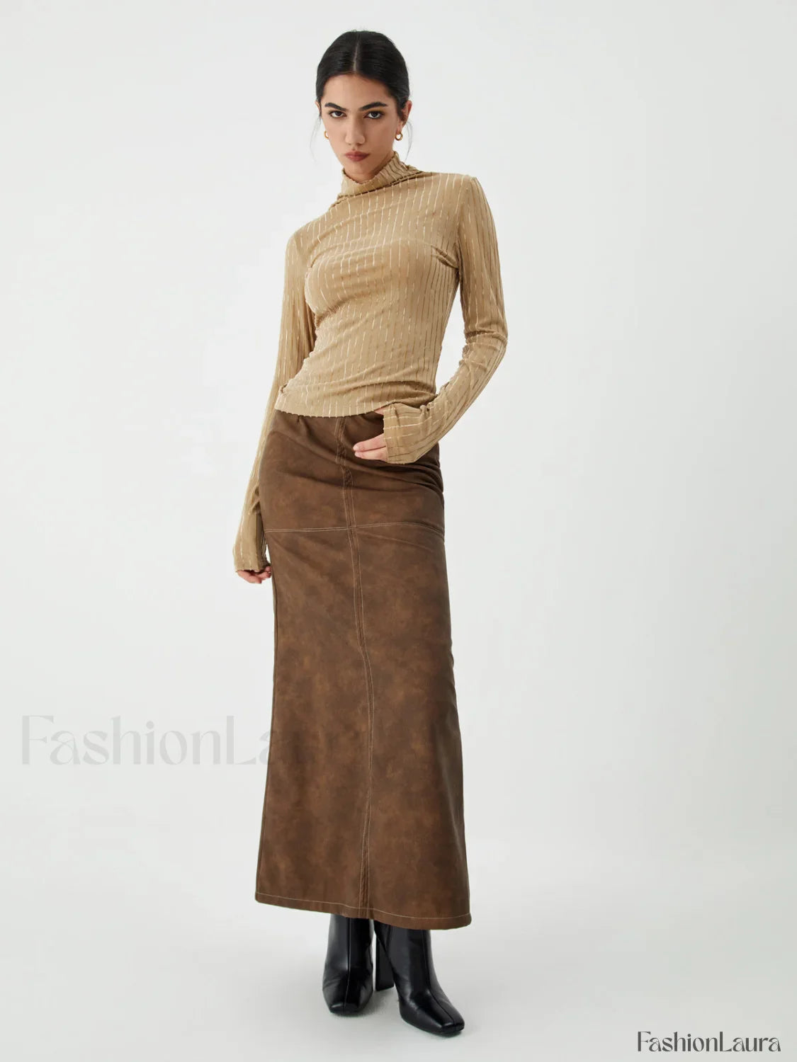 Striped Long Graceful Sleeve Shirt