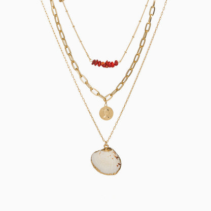 Boho Layered Chain-Link Necklace - Gold