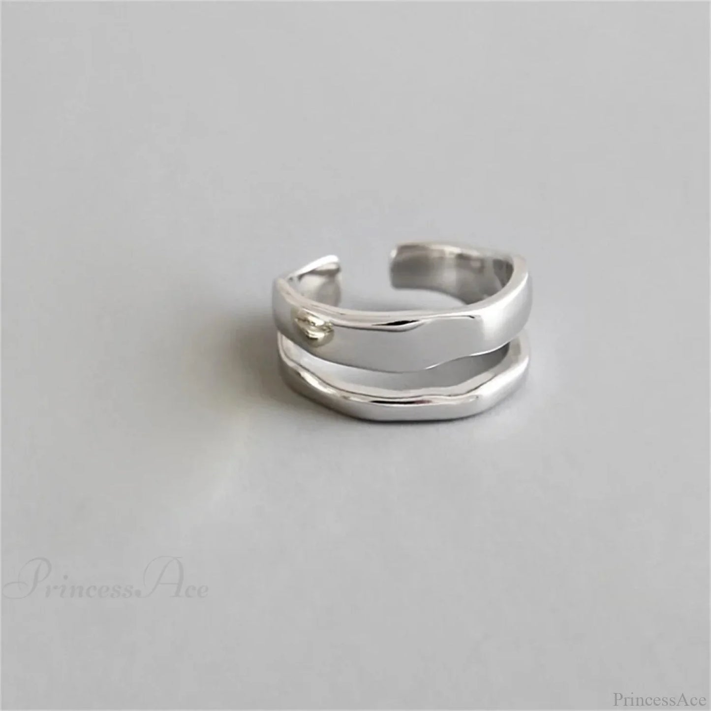 Stylish Silver Simple Gothic Ring