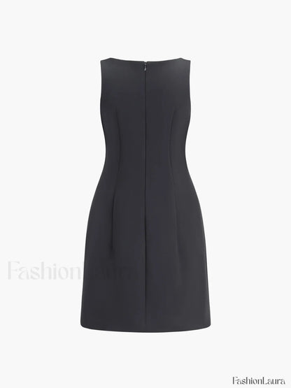 Suiting Sleeveless Short Dress