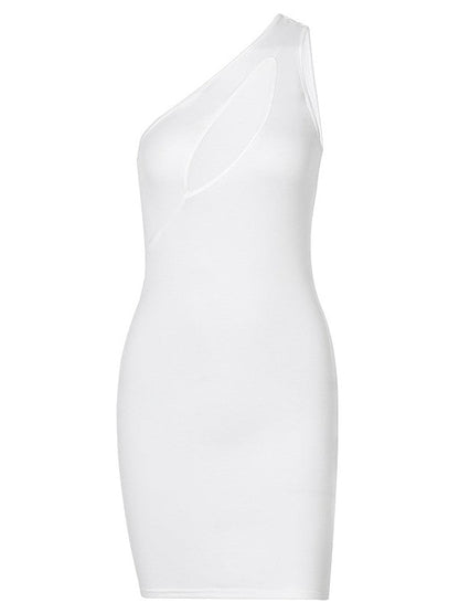 Hollow Out One Piece Hip Wrap Dress