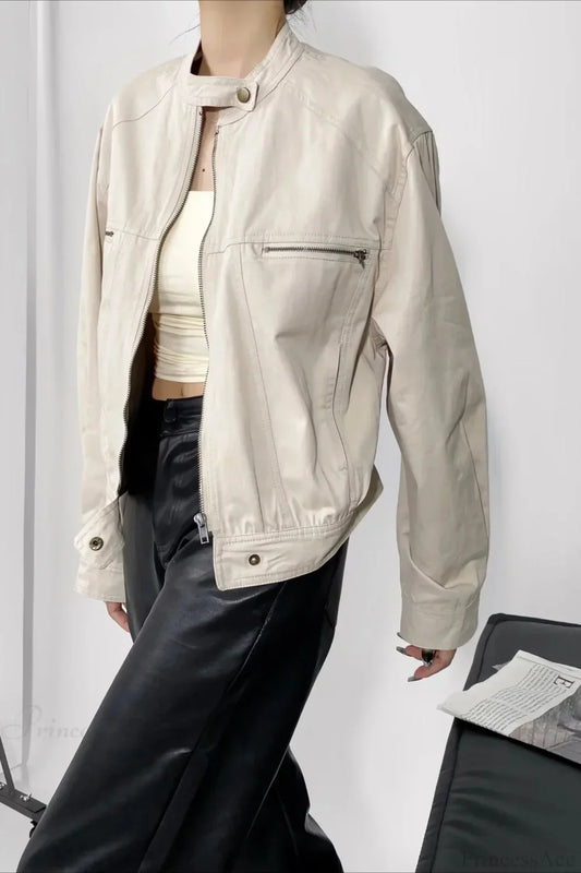 Techwear Utility Loose Casual Zip Jacket