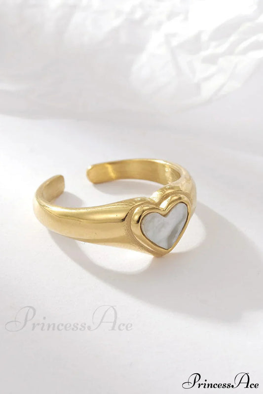 Titanium Steel Fashion Romantic Heart Rings