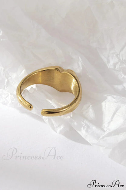 Titanium Steel Fashion Romantic Heart Rings
