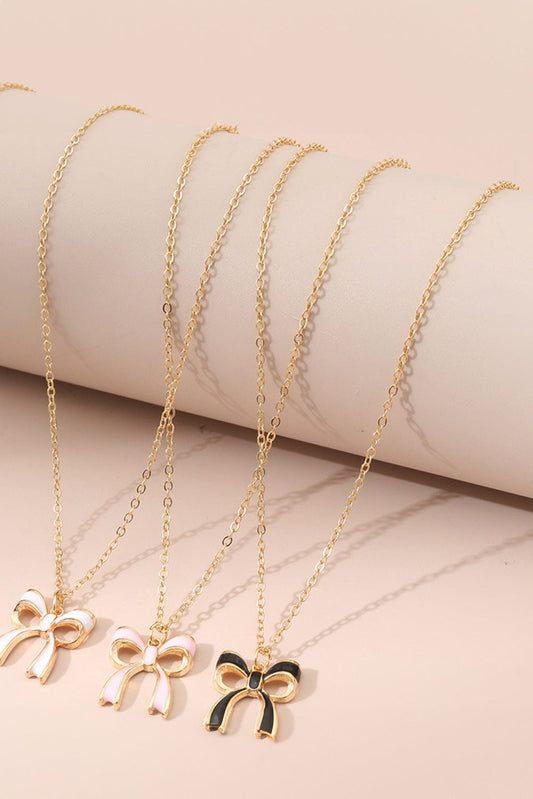Triple Layer Bowknot Necklace