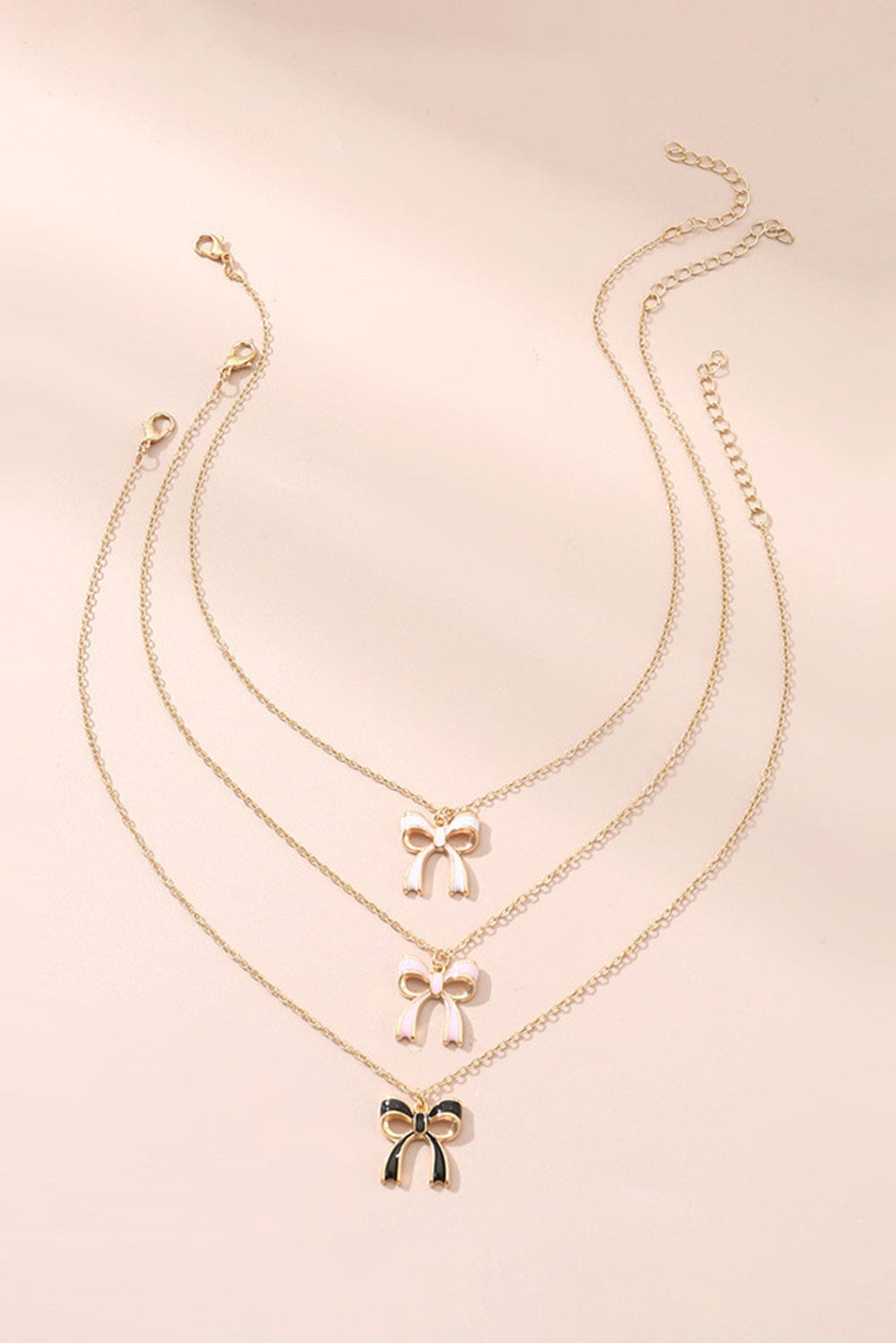 Triple Layer Bowknot Necklace