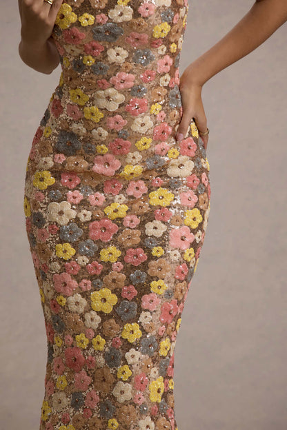 Victoria Sequin Maxi Dress