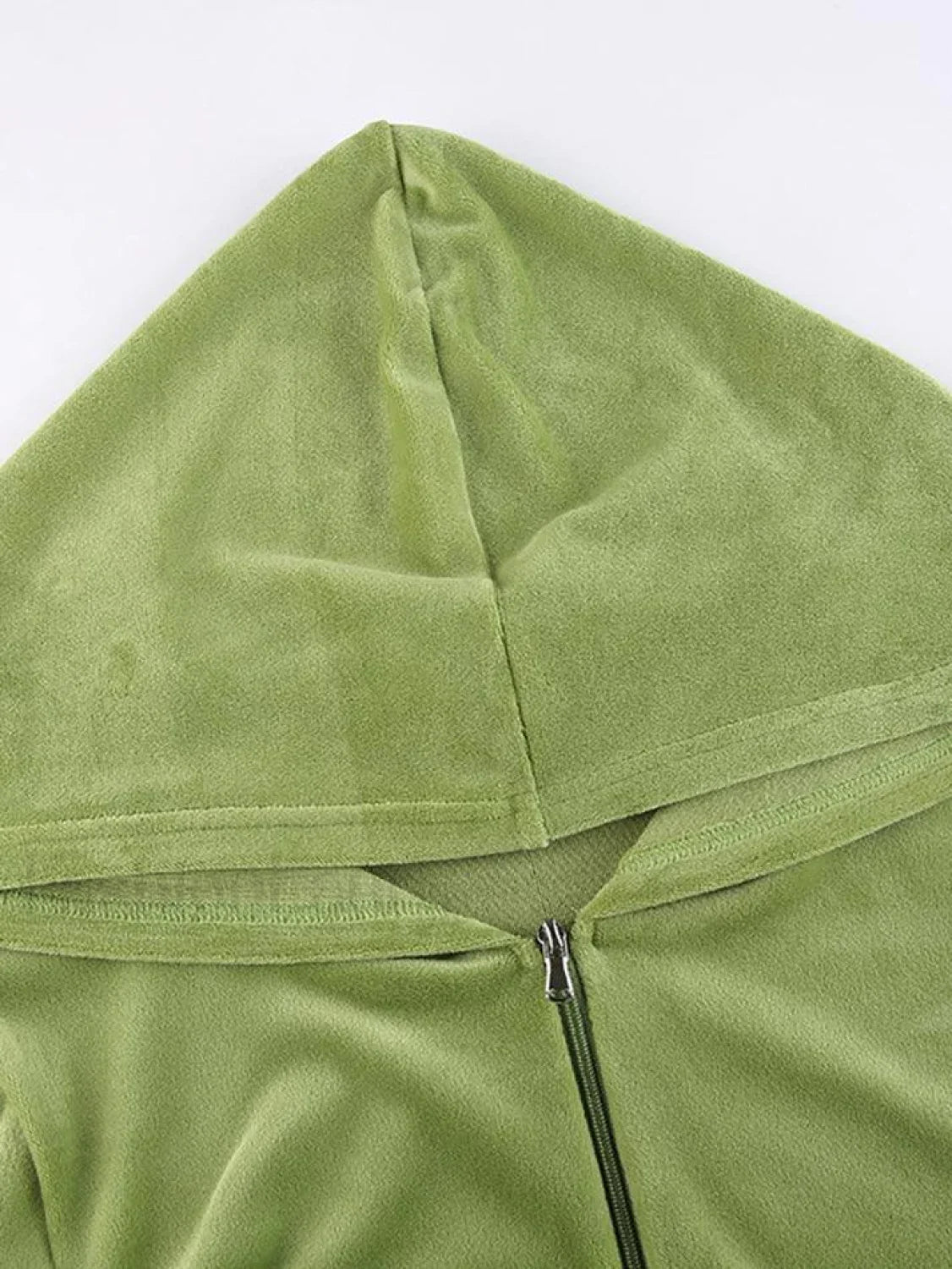 Velvet Zip Up Hoodie