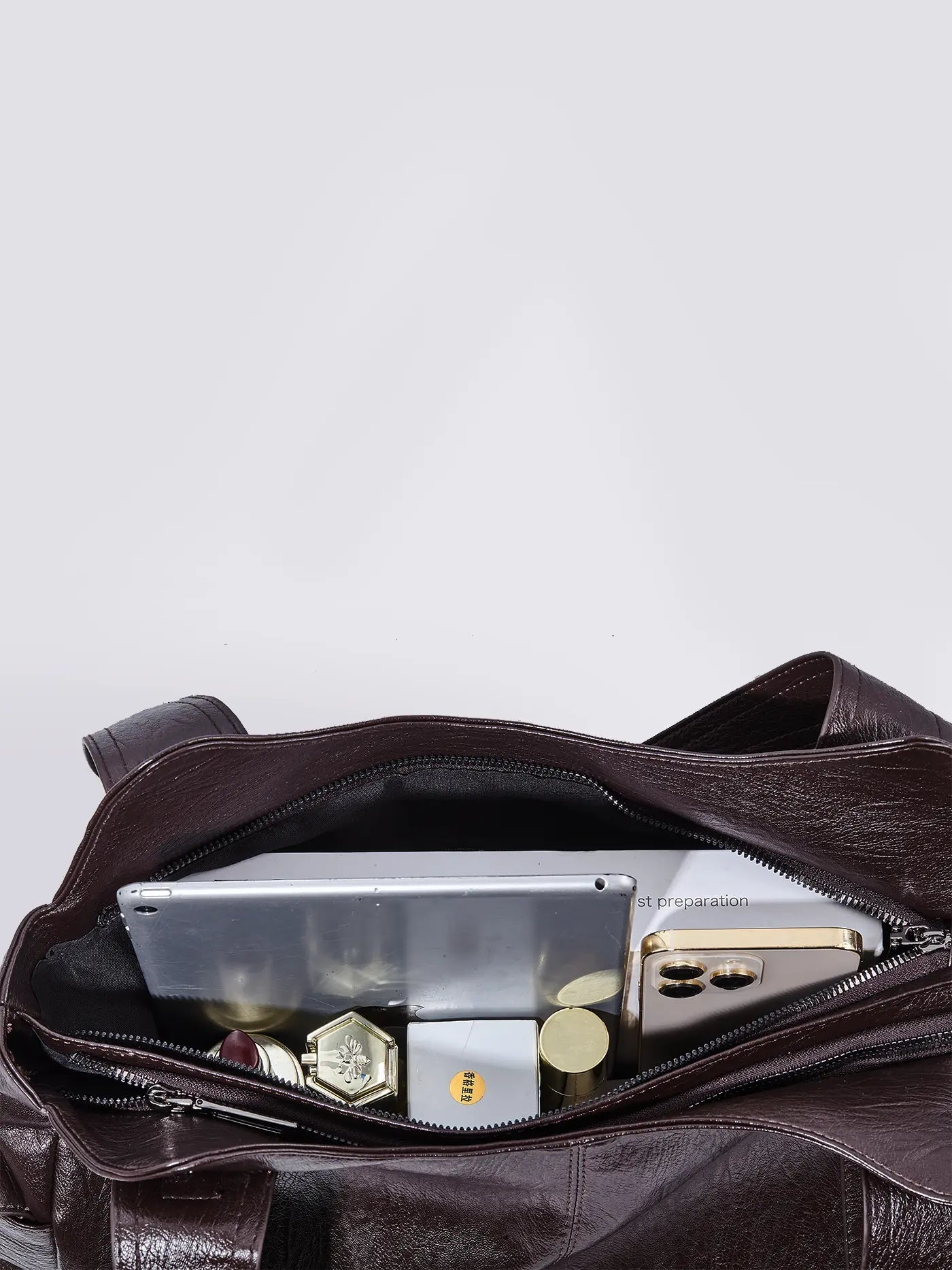 | Multi-Pocket Shoulder Bag, Adjustable Strap