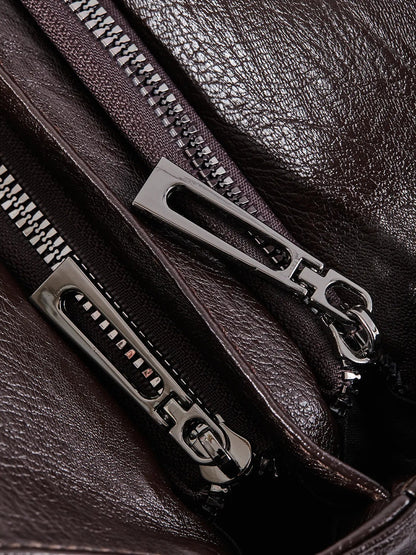 | Multi-Pocket Shoulder Bag, Adjustable Strap