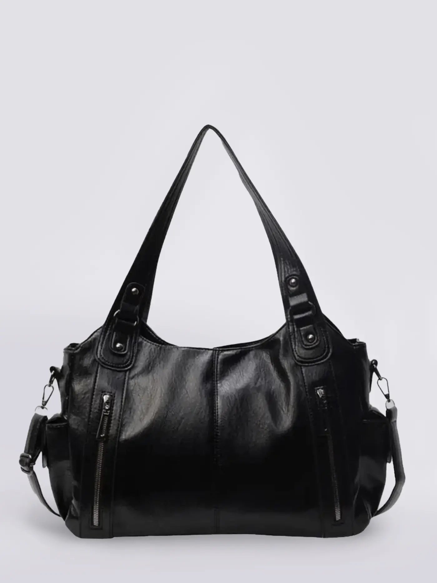 | Multi-Pocket Shoulder Bag, Adjustable Strap
