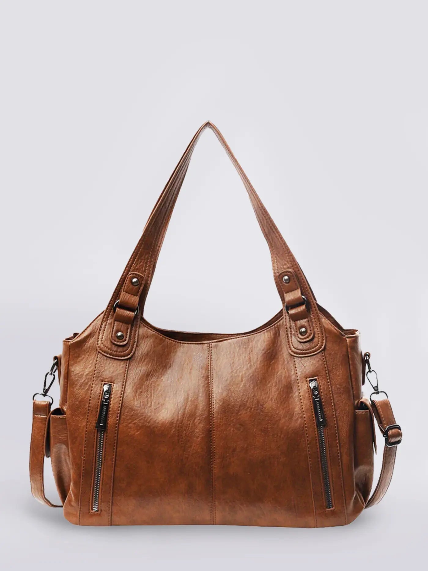 | Multi-Pocket Shoulder Bag, Adjustable Strap