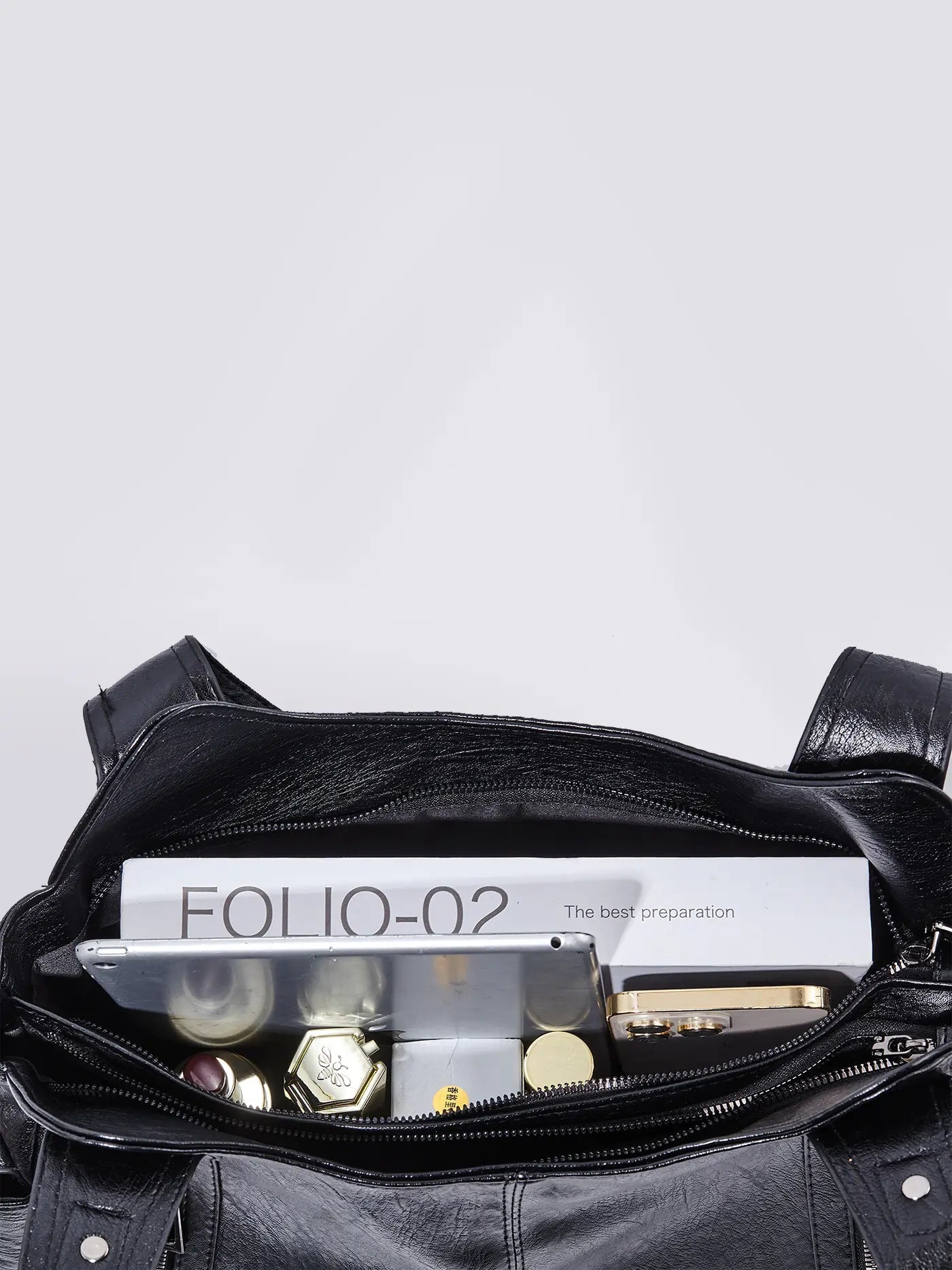 | Multi-Pocket Shoulder Bag, Adjustable Strap