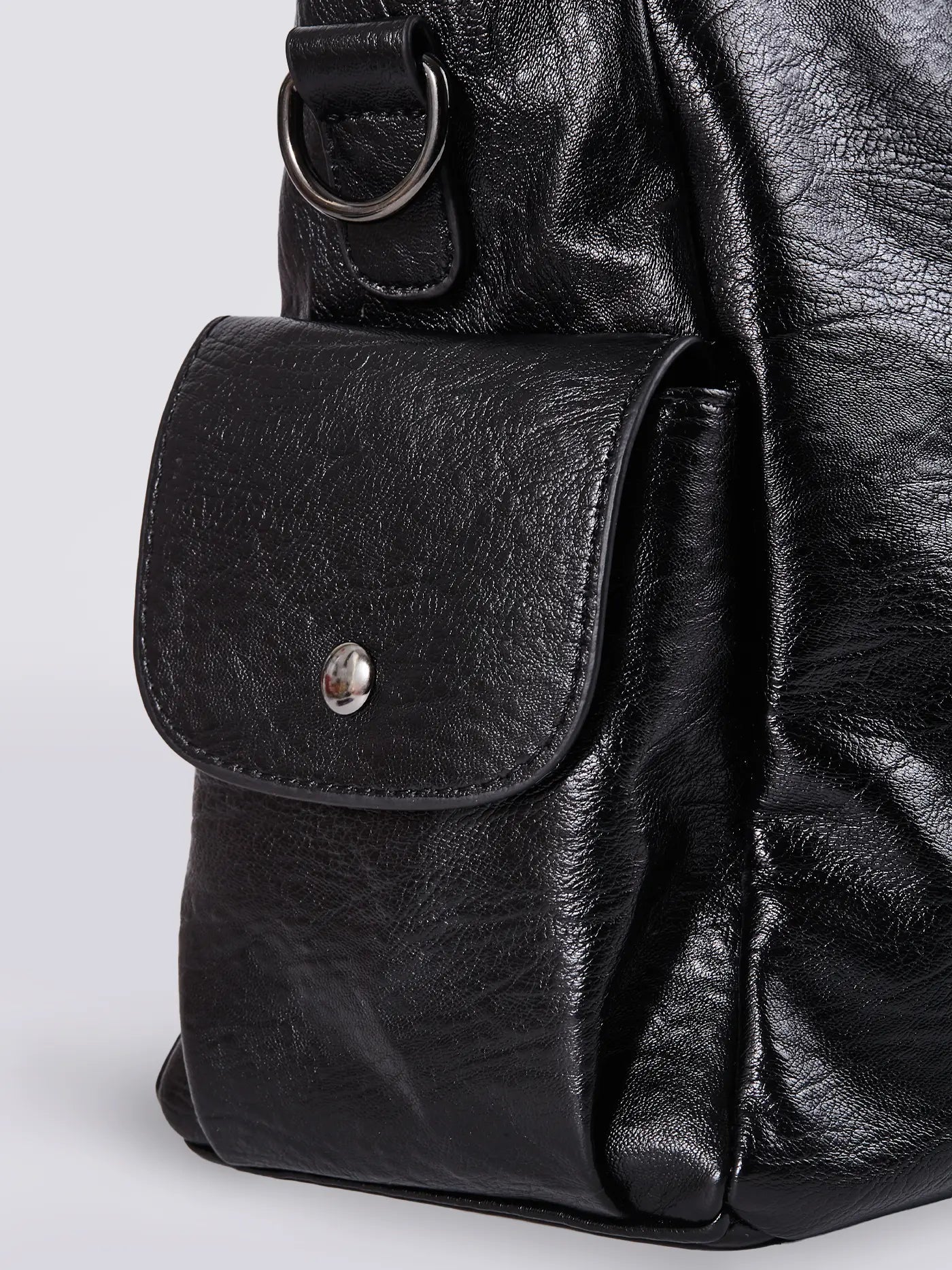| Multi-Pocket Shoulder Bag, Adjustable Strap