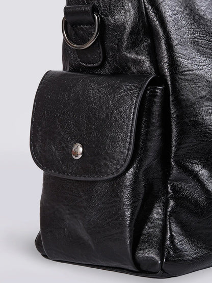 | Multi-Pocket Shoulder Bag, Adjustable Strap