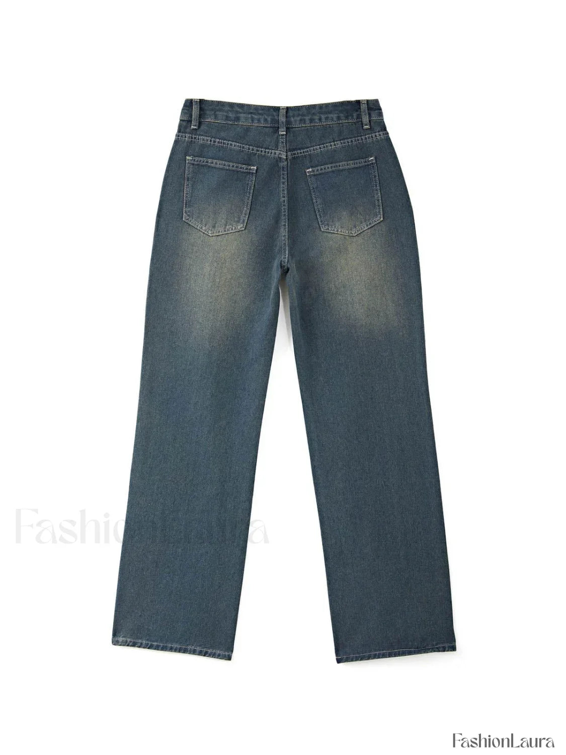 Vintage Blue Wash Boyfriend Jeans