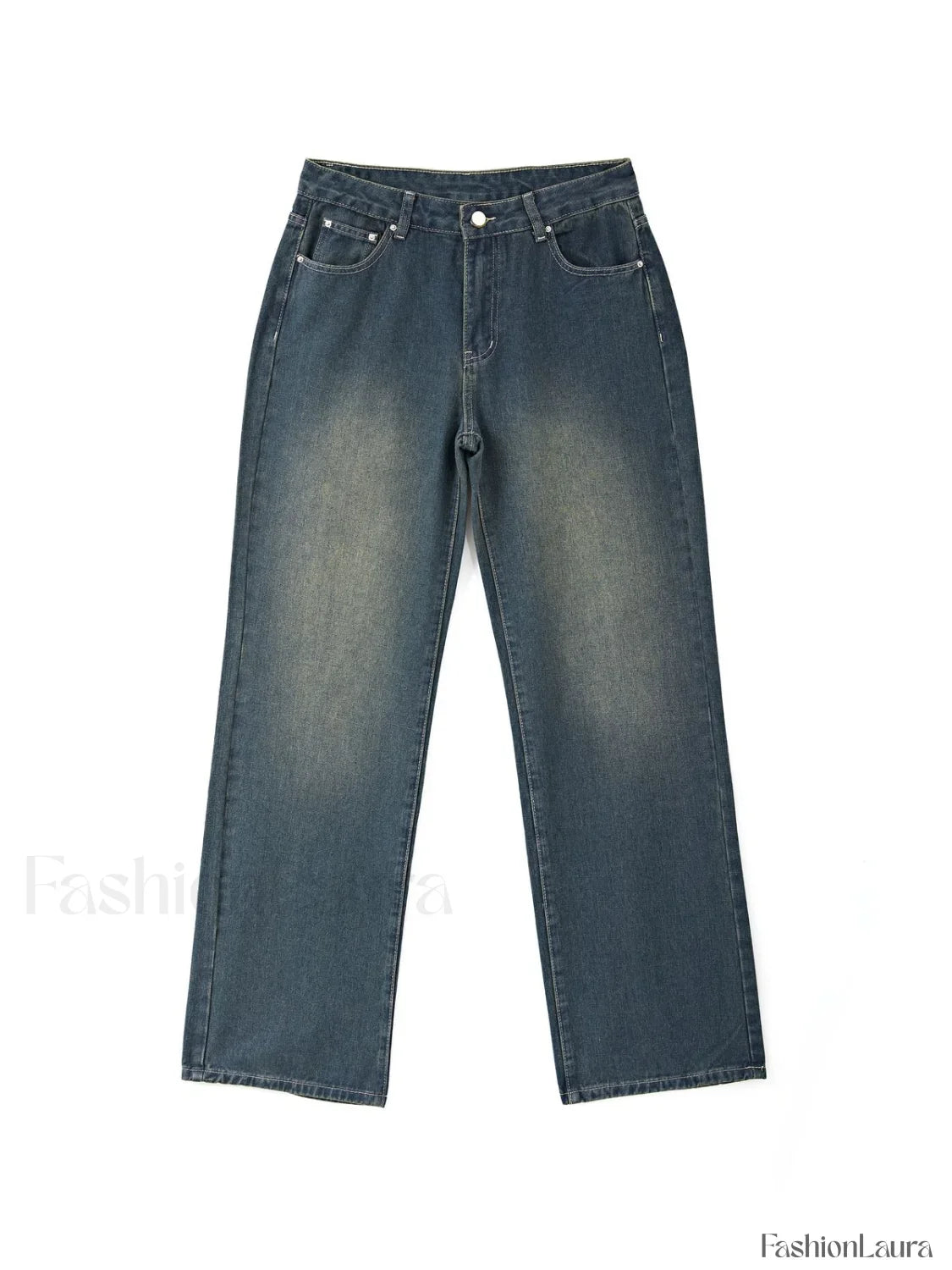 Vintage Blue Wash Boyfriend Jeans