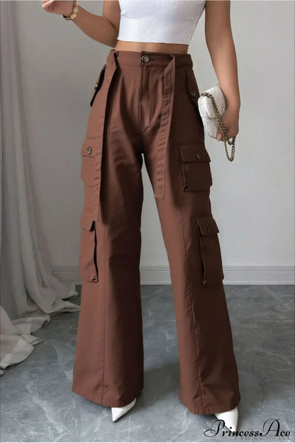 Vintage Denim Multi-Pocket Cargo Pants
