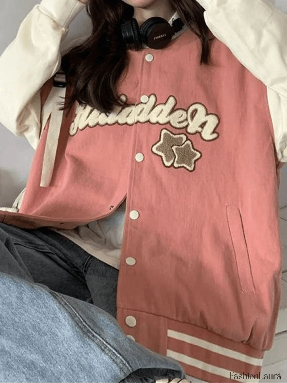 Vintage Embroidery Varsity Jacket