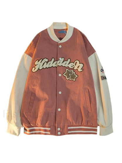 Vintage Embroidery Varsity Jacket