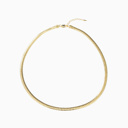 Vintage Gold Snake Chain Choker Necklace