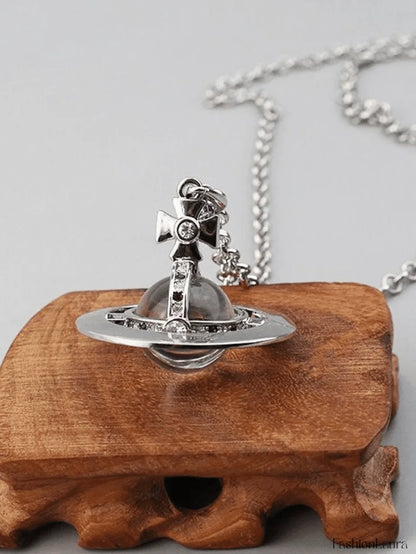 Vintage Planet Pendant Necklace
