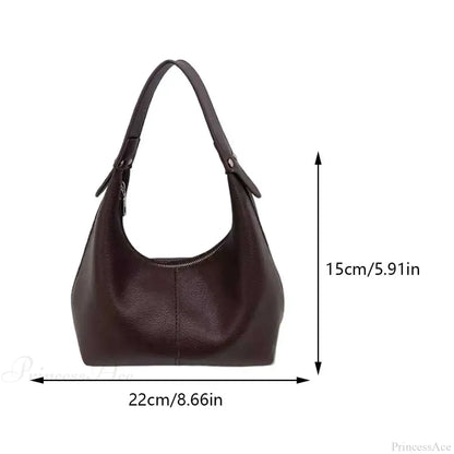 Vintage PU Leather Underarm Shoulder Bag