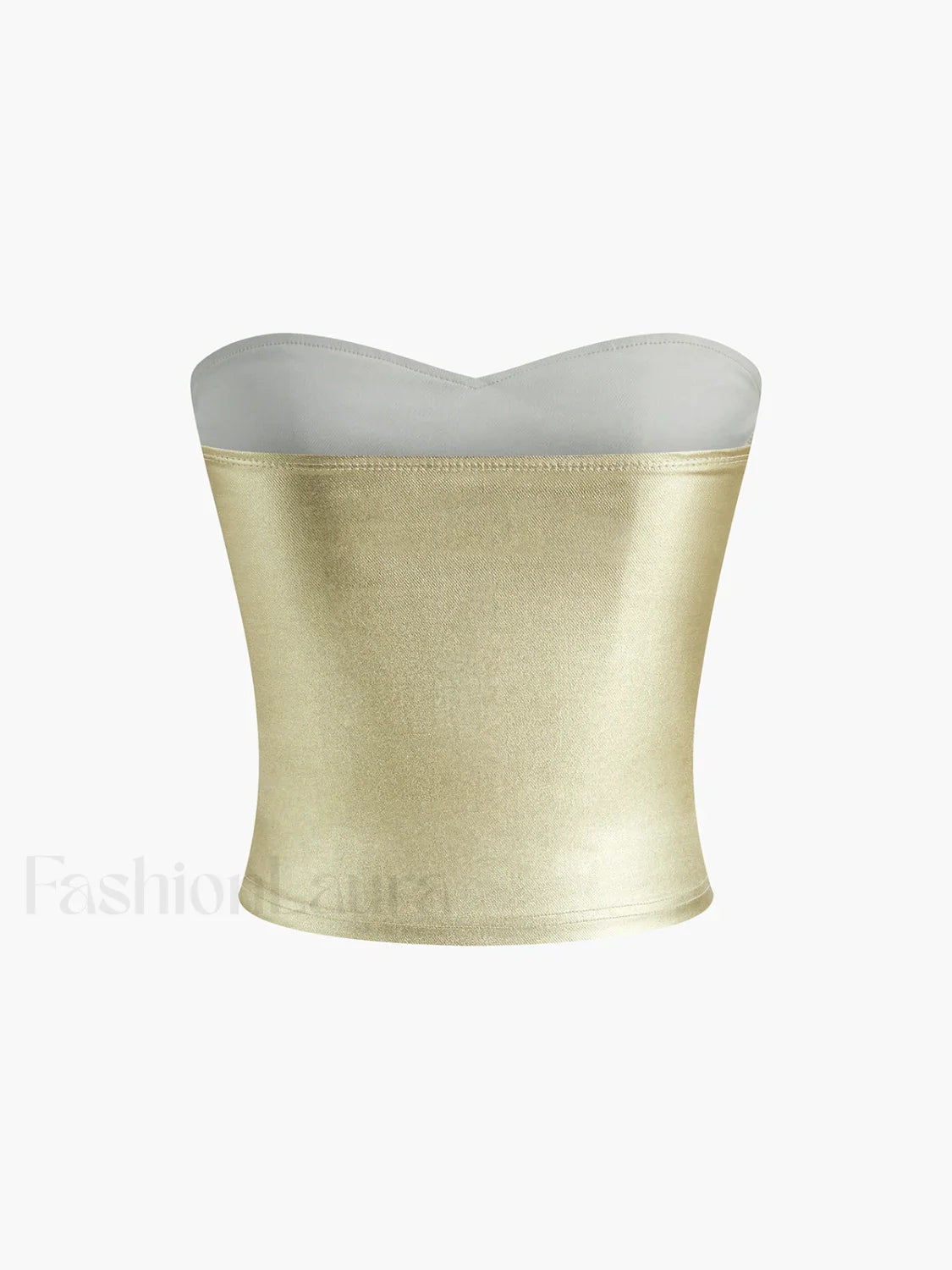 Vintage Purl Strapless Tube Top