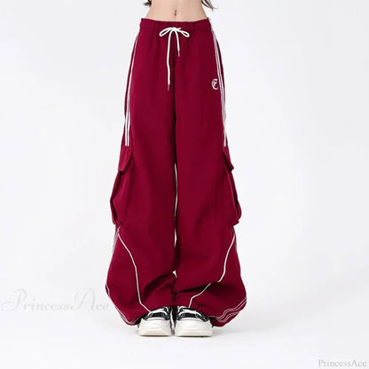 Vintage Stripe Hip Hop Cargo Pants