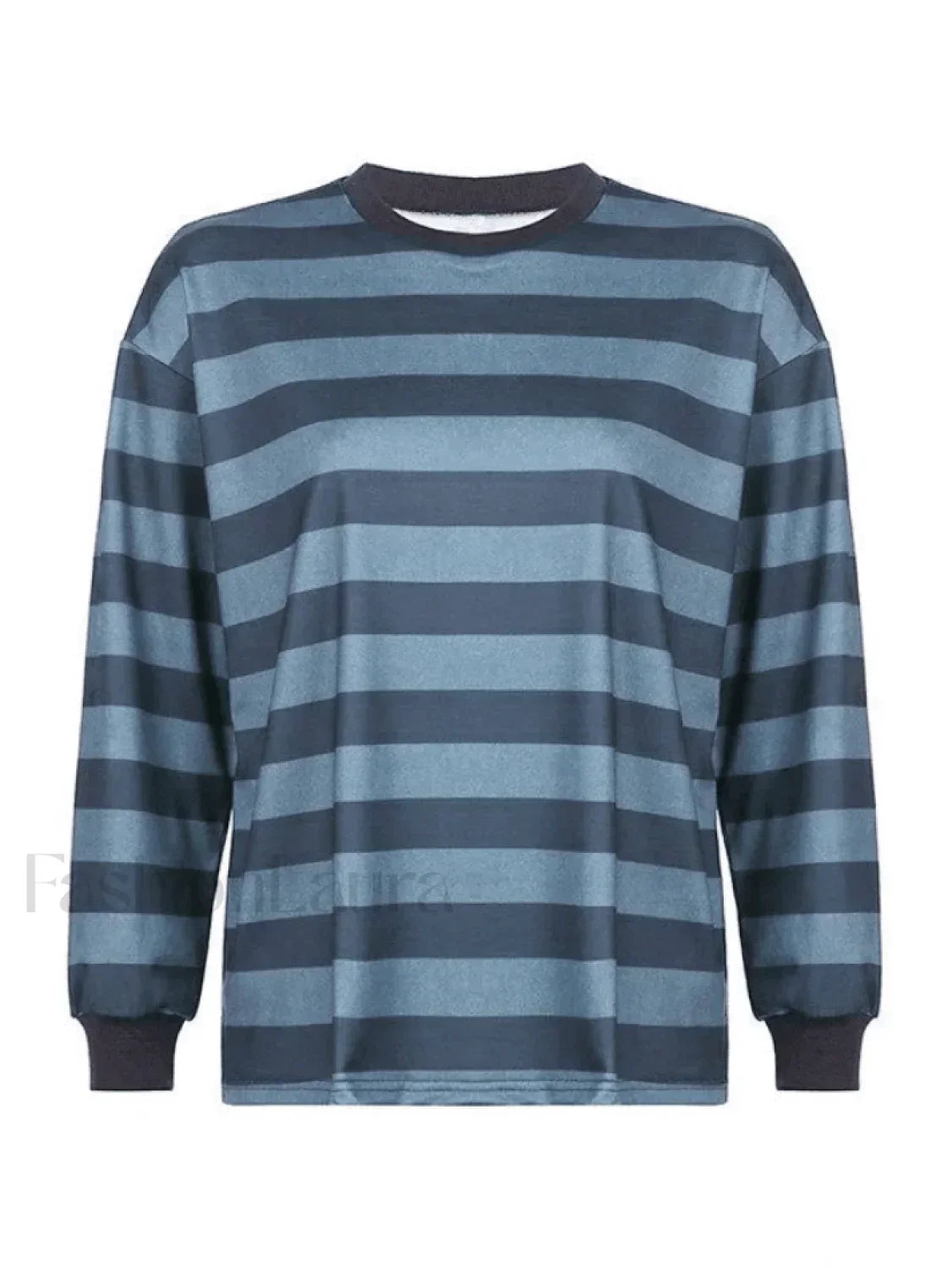 Vintage Striped Pullover Sweatshirt