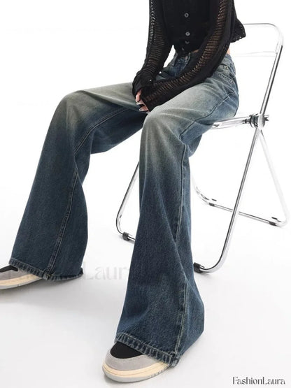 Vintage Wash 90's Trendy Baggy Boyfriend Jeans