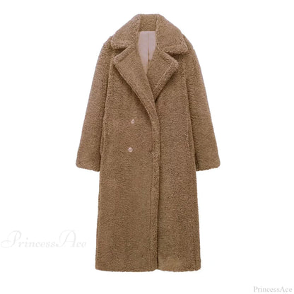 Vintage Wool Blend Double-Breasted Overcoat