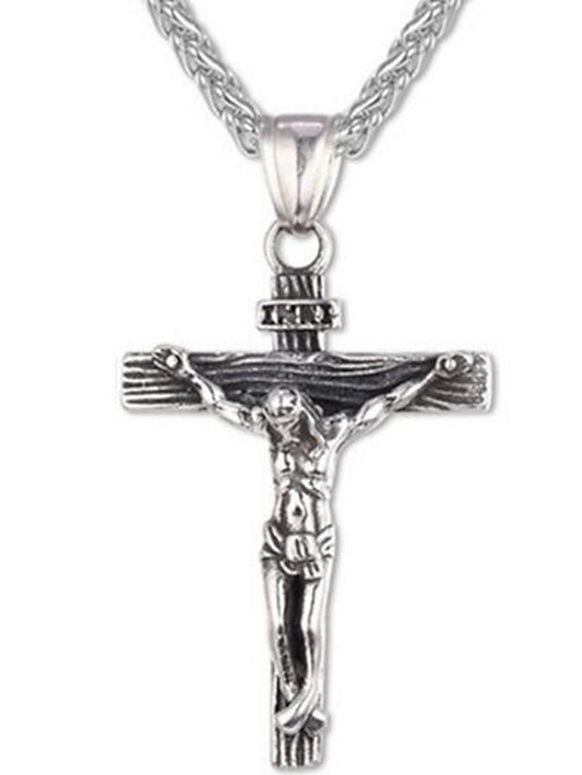 Pendant Cross Necklace for Men and Women Alloy Classic Christmas Daily Use