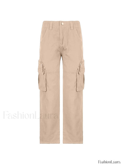 Washed Vintage Baggy Cargo Jeans