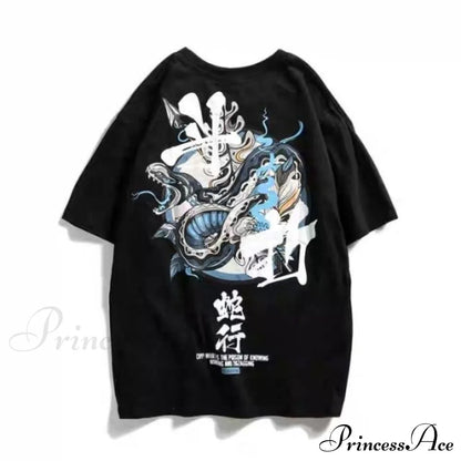 White Cartoon Female Kawaii Tops Tee
