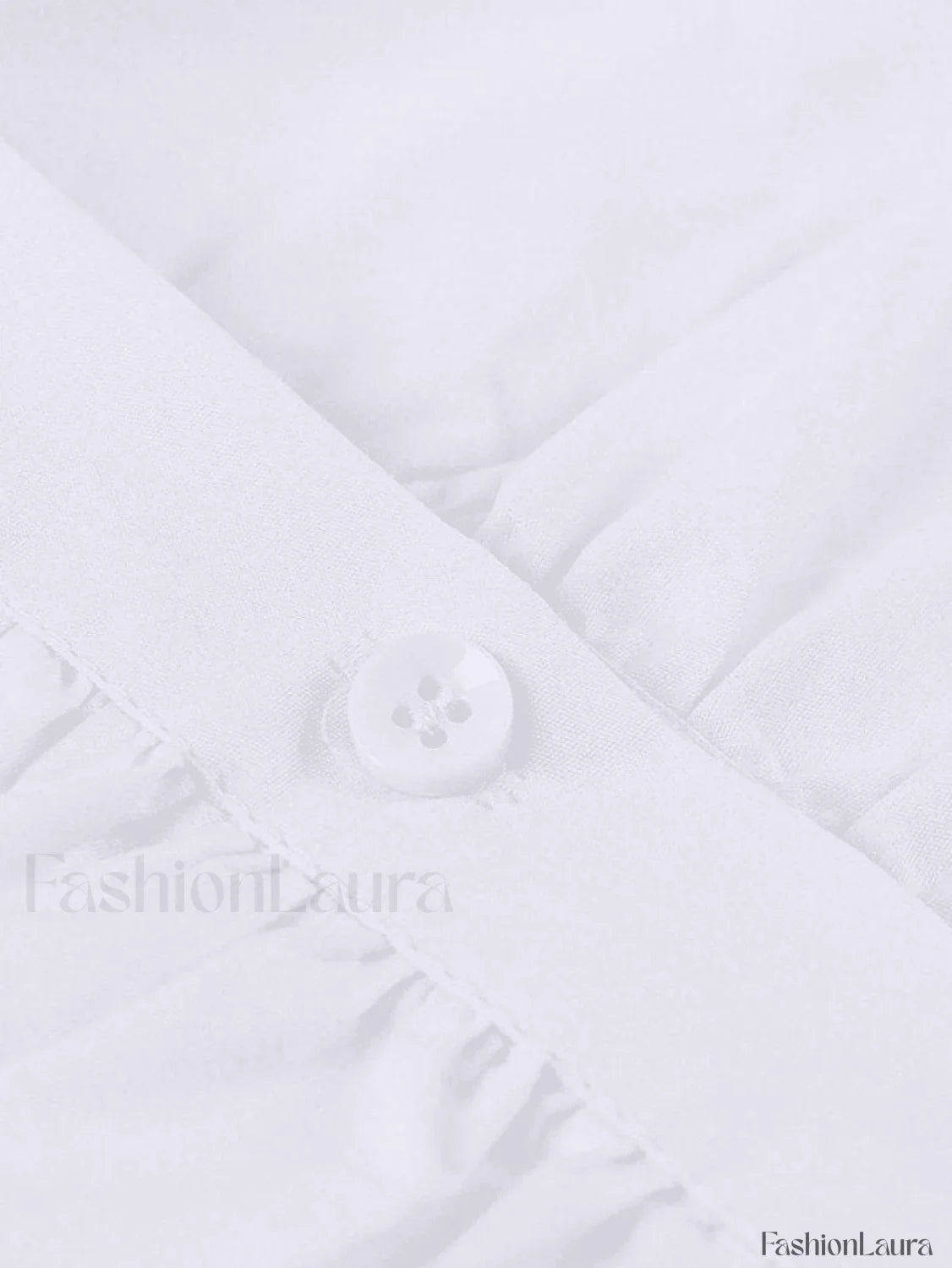 White Ruched Cropped Long Sleeve Blouse