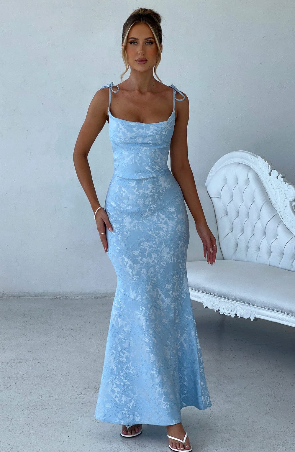 Floral Sleeveless   Maxi Dress