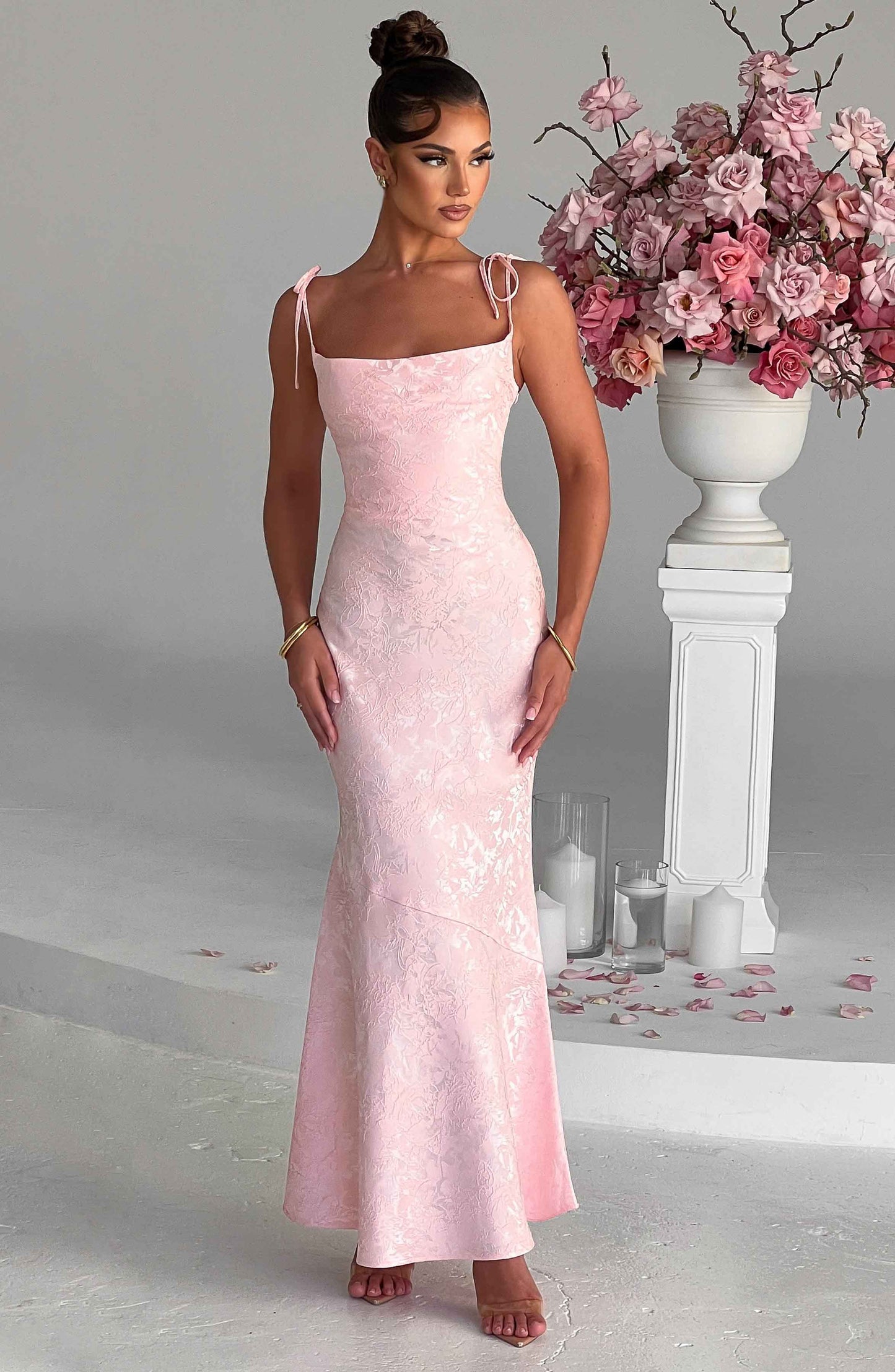 Floral Sleeveless   Maxi Dress