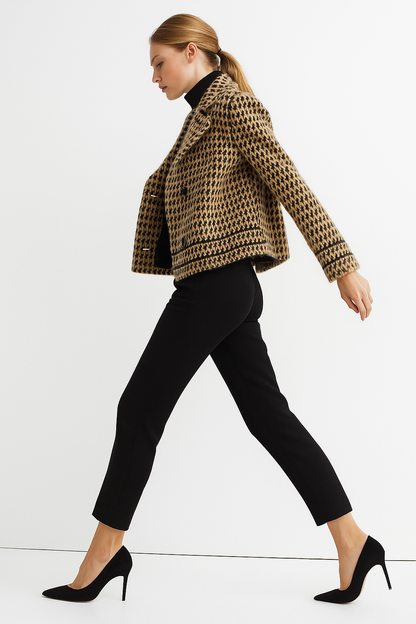 | Houndstooth Knit Jacket