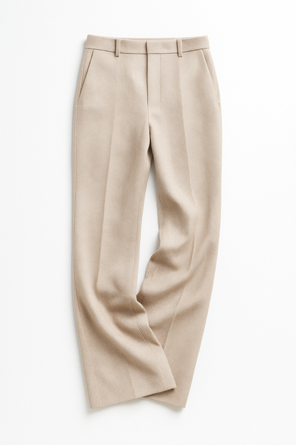 | Wool Herringbone Pants