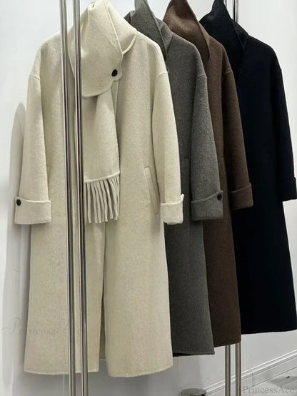 Woolen Single Button Full Sleeve Overcoat