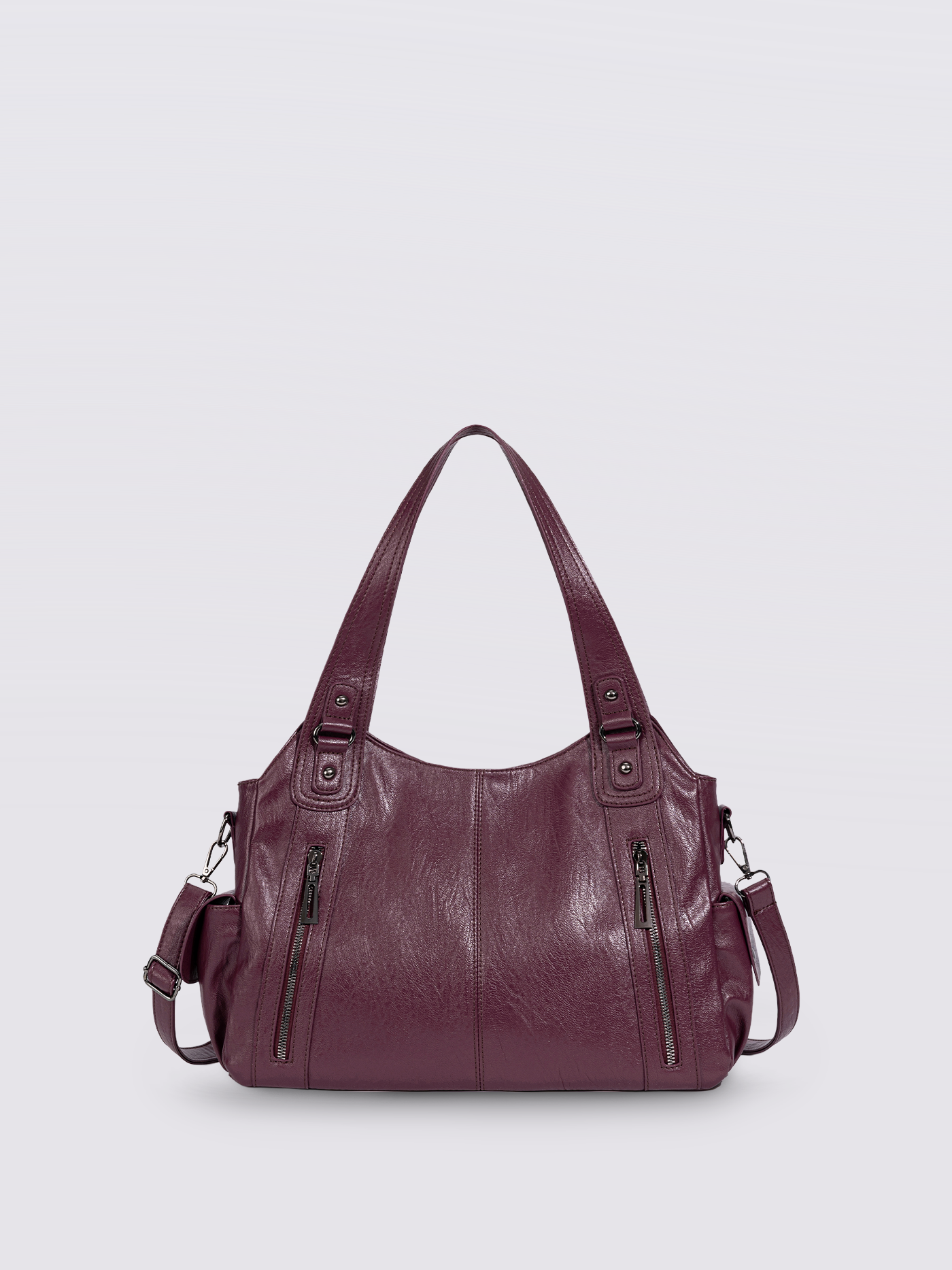 | Multi-Pocket Shoulder Bag, Adjustable Strap